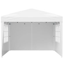 10x10 Ft Pop-Up Canopy Tent Portable Gazebo with 3 Sidewalls & Ventilated Windows Adjustable Height for Outdoor Events & Patio