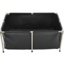 126.8-Gal Foldable PVC Koi Fish Pond with Stable Frame & Drain Valve