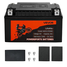 12V 6Ah LiFePO4 Motorcycle Battery Pre-Charged Maintenance-Free High Performance for ATV Motorcycle Jet Skis Scooter UTV