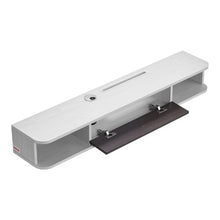 47 In Floating TV Stand Wall Mount Entertainment Center with Cable Hole Modern TV Shelf with Storage Cabinet - (White)