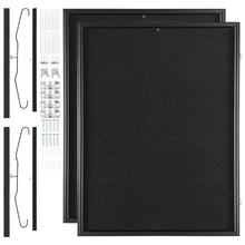 2 Pack Sports Jersey Display Cases 23.3 x 31.2 In Lockable Shadow Boxes with UV Protection