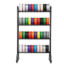 4-Tier 3D Printer Filament Storage Rack with Wheels (Shelf Only)