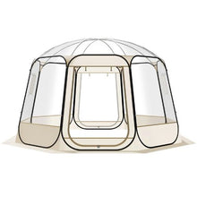 R Pop-Up Bubble Tent – 12 x 11.1 Ft Clear Waterproof Outdoor Dome Tent for 10–12 Persons
