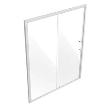 Semi-Frameless Sliding Shower Door 57.7-59 W x 70 H in 1/4 in Clear Tempered Glass NANO Stainproof Stainless Steel Chrome