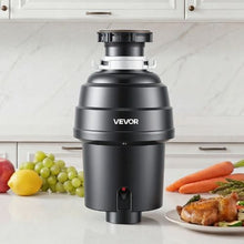 1HP 3500RPM DC Motor Continuous Feed Garbage Disposal with EZ Connect Sound Reduction & Power Cord for Kitchens