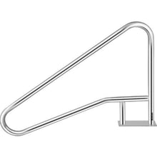 55 x 32 In Stainless Steel Pool Rail 250 lb Capacity Blue Grip Cover (Silver)