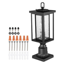 2 Pack Dusk to Dawn Outdoor Post Light Waterproof Lamp Post Fixtures for Garden Pathway