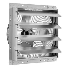 16-Inch Shutter Exhaust Fan 2438 CFM Steel AC Motor with Automatic Louvers