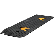 Upgraded Rubber Threshold Ramp 1" Rise Wheelchair Ramp Doorway, Natural Curb Ramp Rated for Wheelchair and Scooter