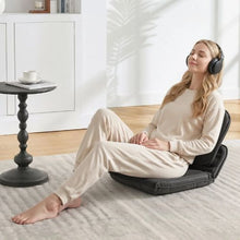 5-Position Adjustable Floor Gaming Chair – (Black)