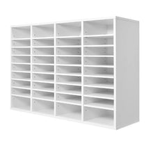 36 Compartment Desk Literature Organizer File & Mail Sorter – (White)