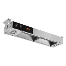 Commercial French Fry Warmer 750W Overhead Strip Heating Lamp with Stainless Steel Dump Station for Kitchens & Buffets
