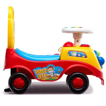 Ride-On Push Car for Toddlers Ages 1–3 – Sit-to-Stand Racer with Music Steering Wheel & Storage for Kids