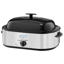 20QT Electric Roaster Oven 24lb Capacity Self-Basting Lid Defrost & Warm Functions