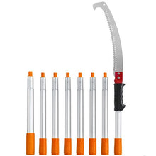 9.8 Ft Extendable Manual Pole Saw Tree Pruner with Sharp Steel Blade for High Branch Trimming