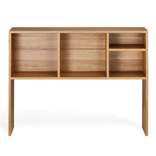 Desktop Bookshelf 1-Tier Storage Rack with Anti-Slip Feet (Wood Color)