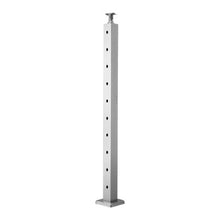 36" Silver Stainless Steel Deck Cable Rail Post with Brackets