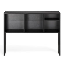 Desktop Bookshelf 1-Tier Wood Display Shelf Organizer (Black)