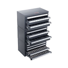 Drill Bit Dispenser Cabinet 3-Piece Stackable Organizer for 1/16-1/2 Letter A-Z & Wire Gauge #1-60