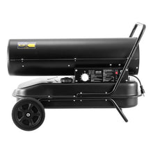 125,000 BTU Forced Air Torpedo Heater with Wheels & Temp Control for Jobsite/Garage/Warehouse/Workshop