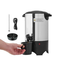 30 Cups Commercial Coffee Urn with Dripless Faucet Quick-Brewing for Catering Business Church