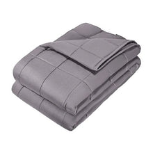 Weighted Blanket 25 LBS 80 x 87" King Size Cotton Blanket with Glass Beads (Grey)