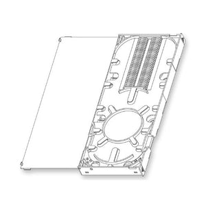 Fiber Manager System Splice Cassette Gray Splice Pak Splice Protector Holds 32 Splices Per Tray A0391180