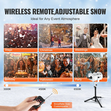 1200W Snow Making Machine with Height-Adjustable Stand White