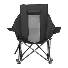 Heated Camping Chair – Folding Rocker with 3 Heat Settings Cup Holder & Pocket