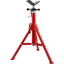 28 - 52 In V Head Pipe Stand Adjustable Height Pipe Jack Stands Folding for Pipe 1107S V