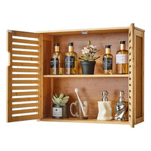 Bathroom Wall Cabinet 2 Doors Adjustable Shelf with 3 Height Levels Over-the-Toilet Wall Mounted with Shelves