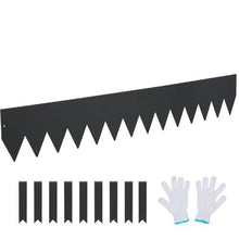 6 Inch x 20' Ft Hammer-in Edging Border with 8 Clips Steel Garden Edging Borders Bendable Metal Landscape Edging (Pack of 6)