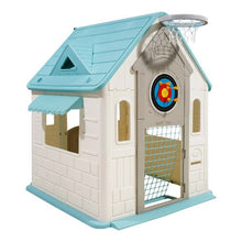 Outdoor 5-in-1 Toddler Playhouse with Games & Slide – Smooth-Edge Plastic, Ages 2+ for Kids