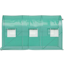 10×7×7' Ft Green Portable Plant Hot House with Galvanized Steel Hoops Walk-in Tunnel Greenhouse VV-TG-1077GREEN