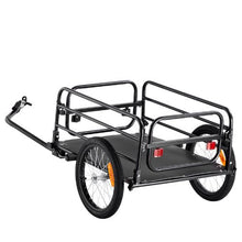 Heavy-Duty Bike Cargo Trailer – 160 lb Capacity Foldable Bicycle Wagon Cart with Quick-Release Hitch & 16" Wheels