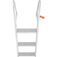 Removable 3-Step Dock Ladder 350 lbs Capacity Aluminum Nonslip Mat DLR3