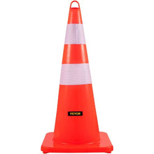 12" x 28" PVC Traffic Cones with Reflective Collars & Weighted Base