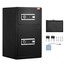 4.5 cu.ft  Double Doors Safe Box with Key Lock & Password for Money Documents Jewelry and Valuables