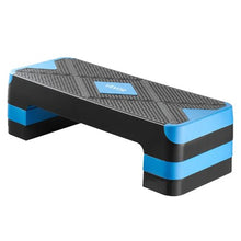 28-Inch Adjustable Aerobic Step Platform with 4 Risers Non-Slip Surface for Cardio & Strength Training (Blue)