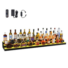 70" Acrylic LED Liquor Display, 3-Tier Bar Shelf with 7 Colors & Remote