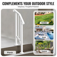 White Retro Arch Outdoor for Seniors Porch Deck Handrails for Style 2