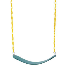 Green Swing Seats – 66" Coated Chains & Snap Hooks, 300 lbs Capacity (2-Pack)