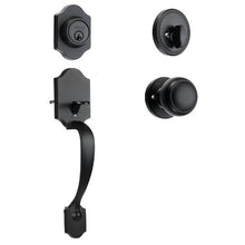 Matte Black Front Door Handle & Deadbolt Set with Interior Knob 20185-10B