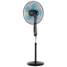 18-Inch Pedestal Fan - Quiet DC Oscillating Fan with Remote 9 Speeds (Black)