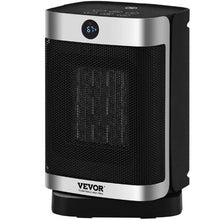 1500W Ceramic Space Heater with Thermostat & Remote, 2-Level Quiet Fan for Office or Room
