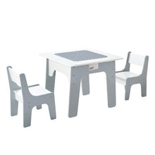 4-in-1 Kids Activity Table with 2 Chairs Double-Sided Play Table Storage for kids