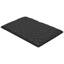 Japanese Tatami Mat Full Size Foldable 9-Layer Floor Mattress with Storage Bag for Sleeping Meditation & Yoga (Black)