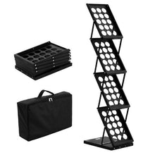 Foldable 4-Tier Brochure Display Rack Portable Stand ZG-TSZLJ