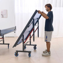 25 mm Table Tennis Table with Quick Clamp Net & Wheels  for Kids & Adult