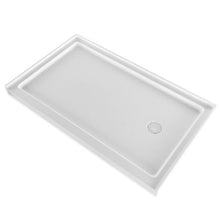 60 x 36 Inch Shower Base Single Threshold Acrylic Shower Pan Right Drain (White)